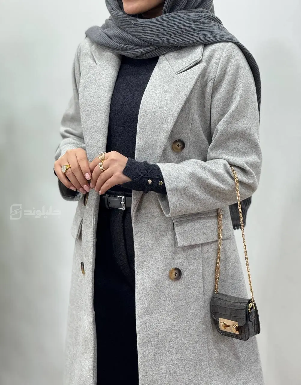 پالتو فوتر آستردار بلند راحیل